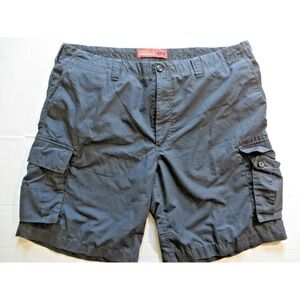 Mens Perry Ellis Navy Blue Cargol Shorts 100% Cotton Size 42